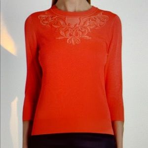 Ted Baker Fabina Sweater in Bright Coral